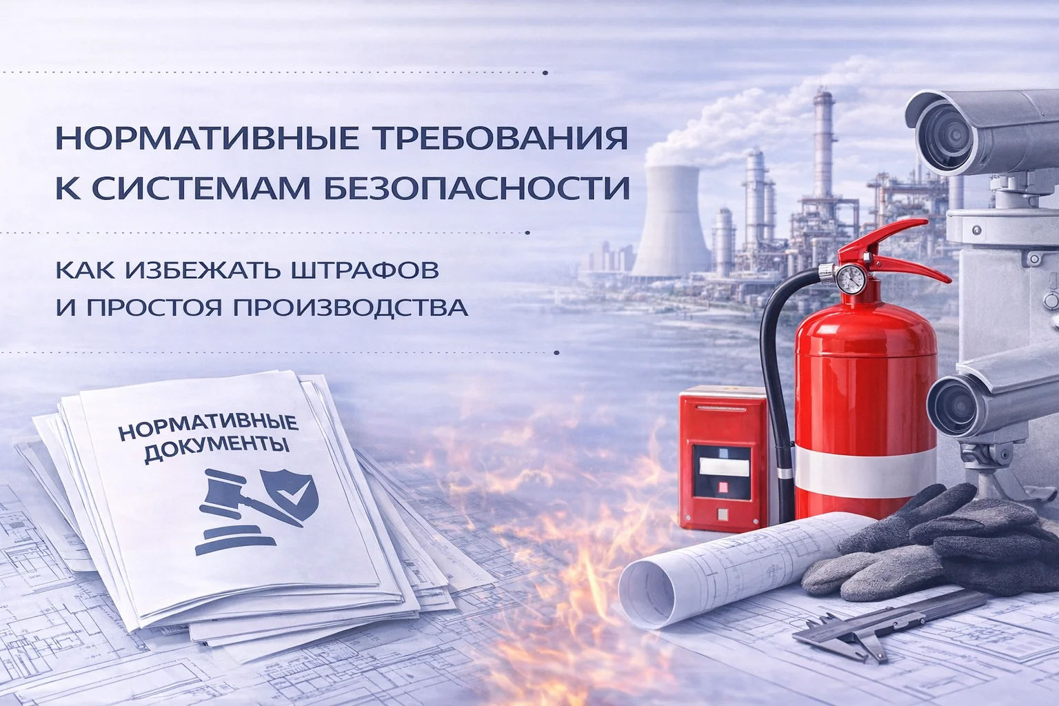 Нормативные требования к проектированию систем промышленной и пожарной безопасности: как избежать штрафов и простоя производства